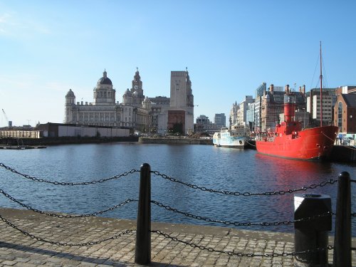 Liverpool as seen from the Albert Docks