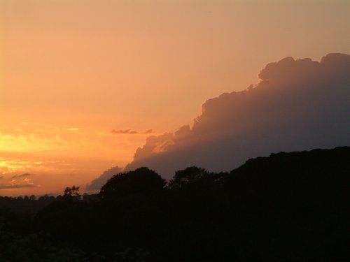 Sunset over Burycliffe, Elton