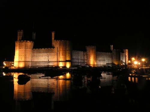 The Castle at Night, Gwynedd, Wales