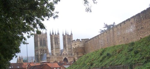 Lincoln Cathedral and Castle wall