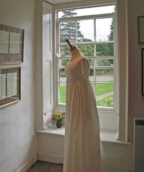 Period dress at Jane Austen's house, Chawton