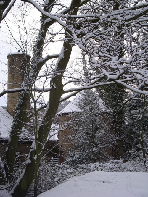 Pot House Hamlet in Snow