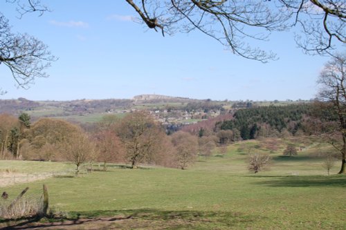 Crich Stand with the village of Whatstandwell below