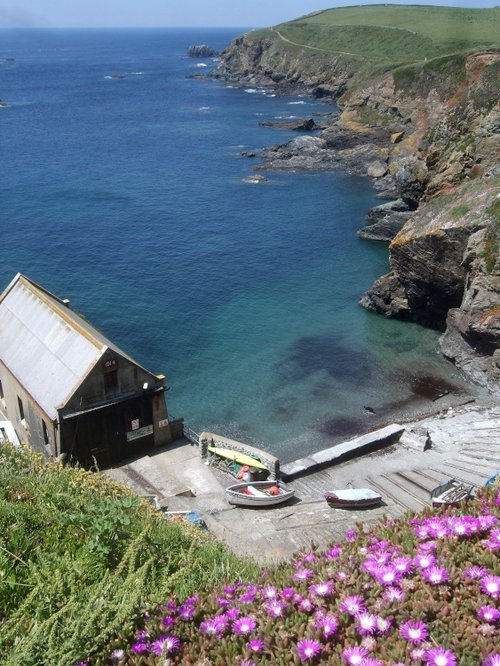 Polpeor Cove on a nice day