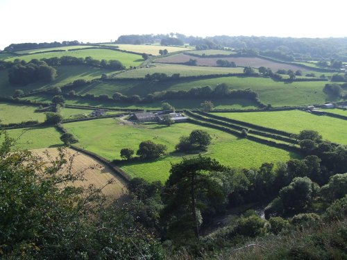 View from South street car park Great Torrington, Devon