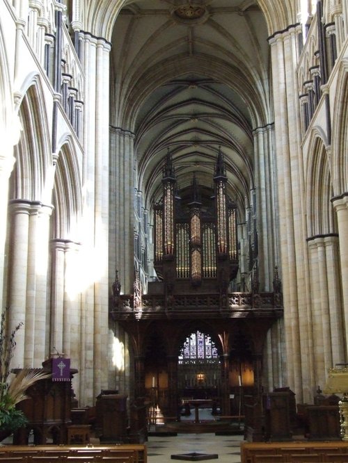 Inside Beverley Minster