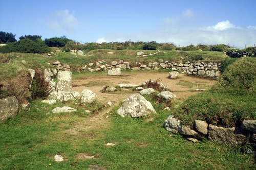 The remains of a round house.