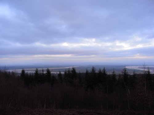 A view of the River Severn from the hills