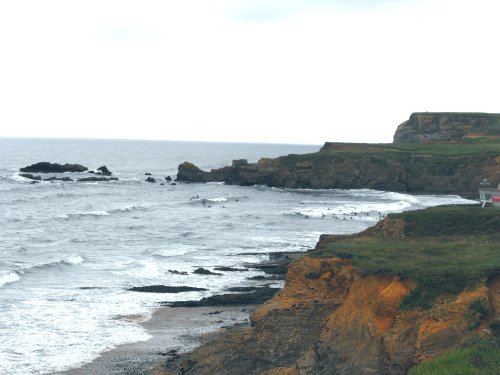 The surfers' cove at Bude