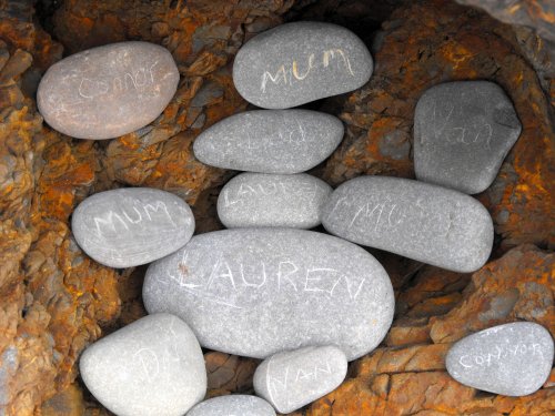 Stones in a cave