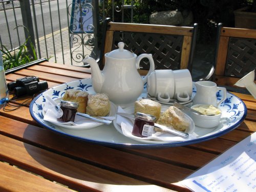 Cream tea for two