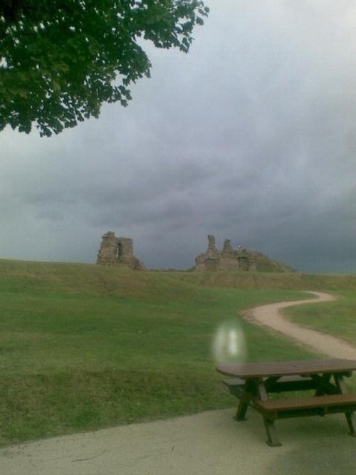 Strange light at Sandal Castle