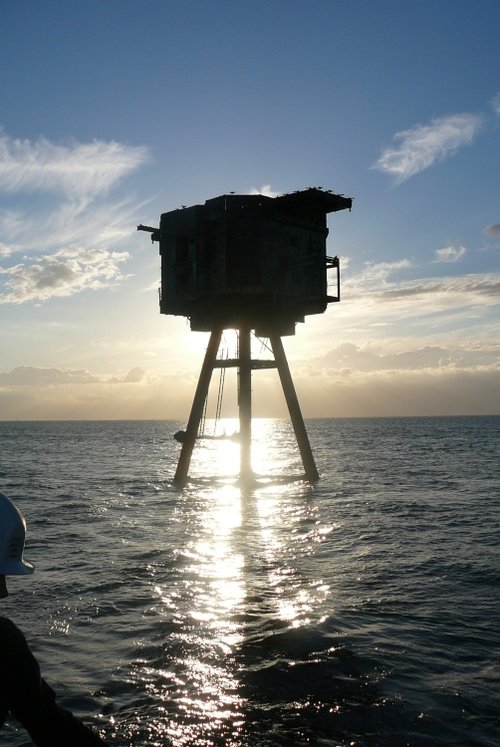 Late Sun at Redsands Seafort