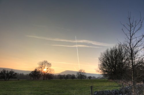 Sunset over Castleton