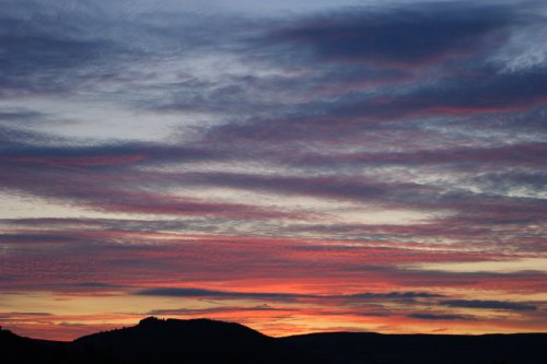 Sunset behind Penmyarth