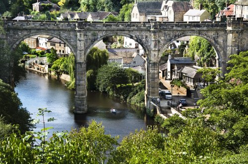 Rail Bridge Over The River Nidd.