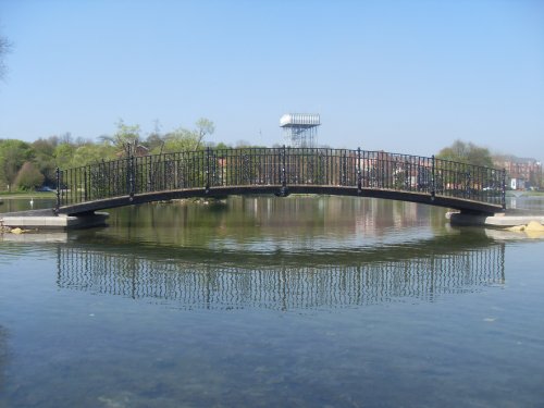 Victoria Bridge over the Lake at Askern