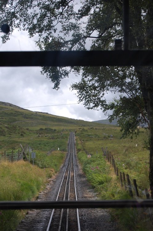 Going up Snowdon