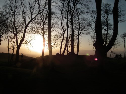 Sunset at Chanctonbury Ring April 30 2013