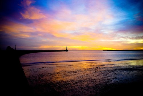 Colourful Skies at Roker Bay