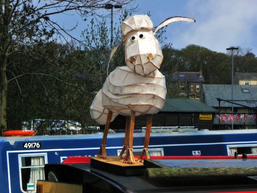 Decorated boat, Skipton