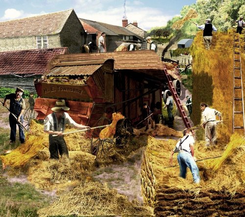 Threshing Machine at 'The Clouds Farm'