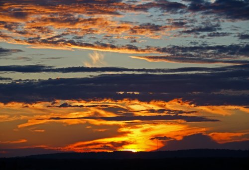 Sunset over West Farleigh