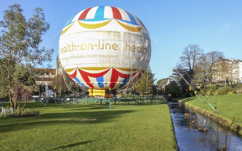 An air Balloon in the Gardens at Bournemouth