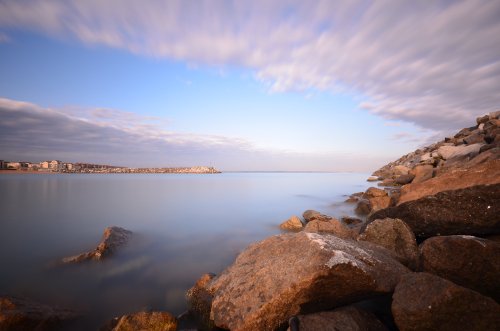 Entrance to eastbourne harbour.