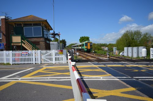 Train coming.  Polegate