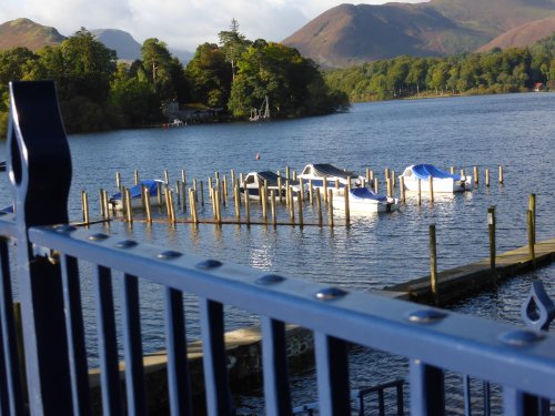 Railings and boats, Keswick