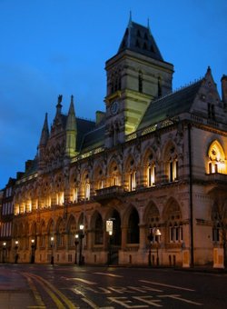 Northampton Guildhall is home to the borough's council offices.