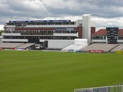 View of the pitch from our balcony