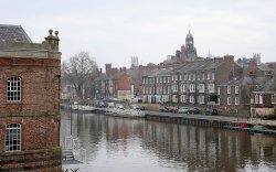 A view of the River Ouse from Bishopgate Street, York