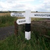 Swindon Borough Council direction sign near Hodson, Wiltshire