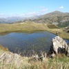 Stickle Tarn set high up on Stickle Pike near Ulpha, Duddon valley.