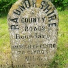 Boundary-cum-milestone at the Radnorshire end of Hay Bridge