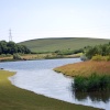 Looking into the boating lake