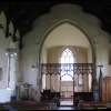 Knapton Church interior, interesting roof.