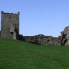 Inner Gate and West Tower from the lower ward, Llansteffan Castle