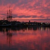 Red Sky on Hartlepool Marina