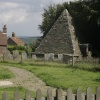 Strange Burial Monument in churchyard