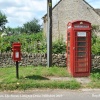 Telephone Box & Postbox, The Street, Littleton Drew, Wiltshire 2015