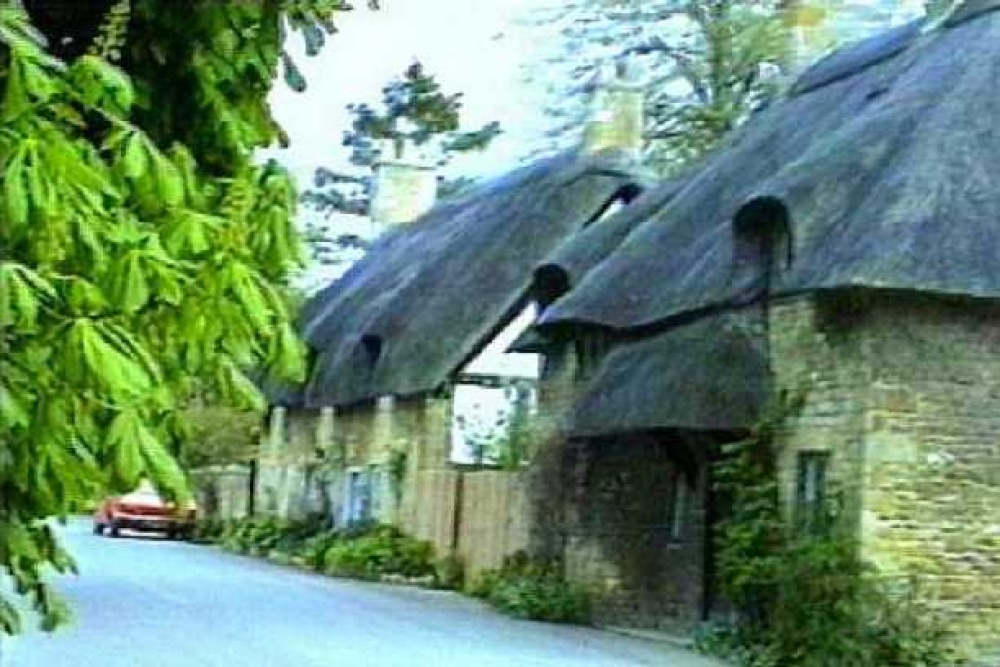Cottages in Snowshill, Gloucestershire.