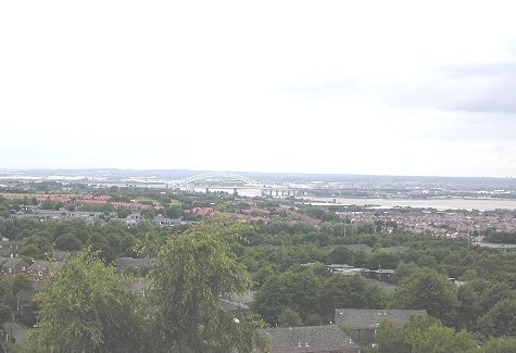 Runcorn from Halton castle