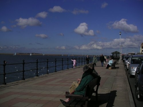 Photograph of Alongside the Dee Estuary looking to Hilbre Island