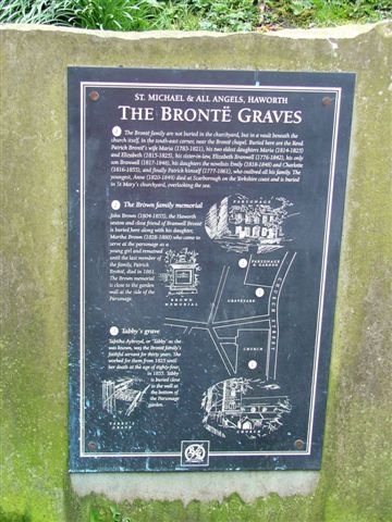 Bronte History Sign, Haworth