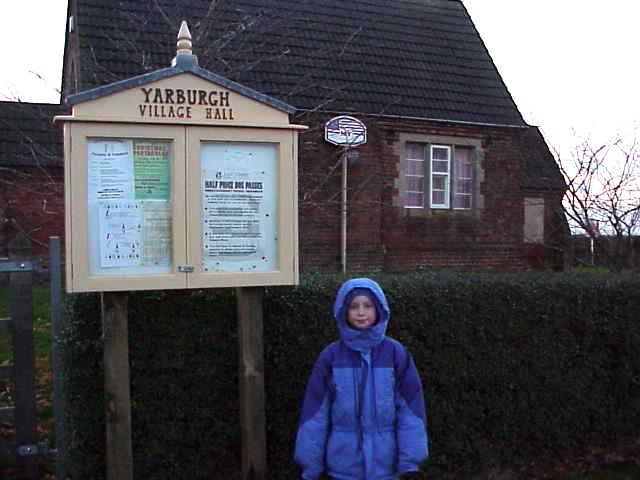Photograph of Aili. Yarburgh at Village Sign