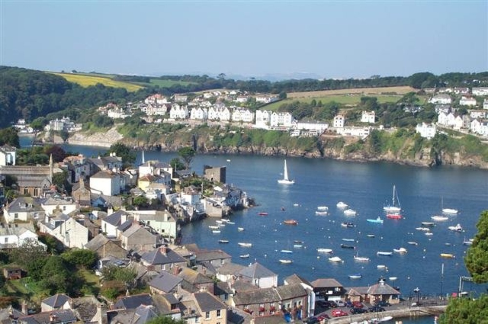 The ancient fishing villages of Polruan, in South East Cornwall