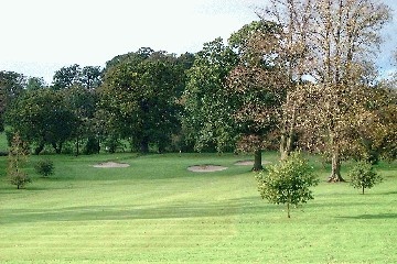 View down the First hole in Autumn